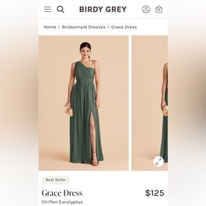 Birdy Grey Grace Convertible Dress in Eucalyptus Size L